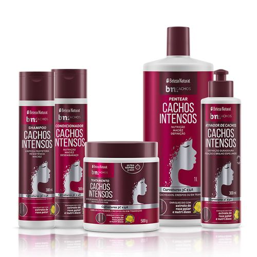 Kit Cachos Intensos com Ativador de Cachos 300ml | bn.Cachos